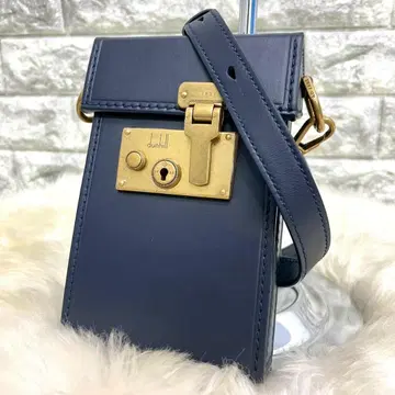 컨디션 최상 Dunhill 던힐 락 백 네이비 숄더 백