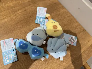 둥근 눈의 마린 봉제 인형/마스코트 4개 세트