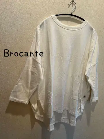 [ Brocante ] 브로칸테 화이트 와이드 긴팔 티셔츠 컷소