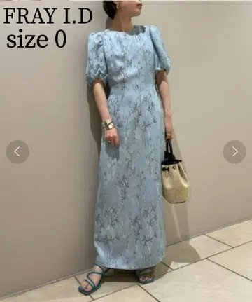 FRAY I.D 플라워 자카드 원피스 size 0 퍼프 슬리브