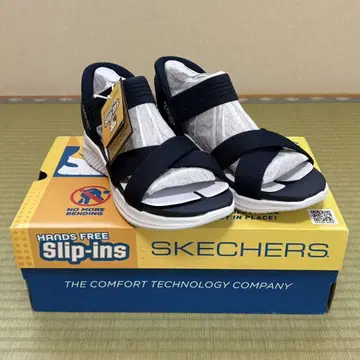 [새 상품] SKECHERS 스케쳐스 여성용 샌들 네이비 24.5
