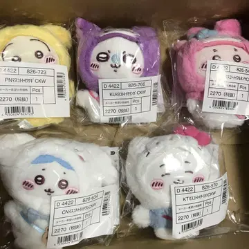 치이카와 산리오 마스코트 홀더 전 5종 세트 컴프 세트