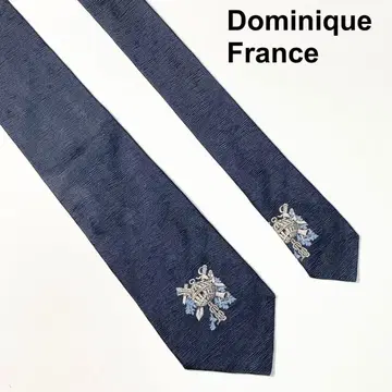 DominiqueFrance 도미닉 프랑스 쓰리 크라운 넥타이 자수