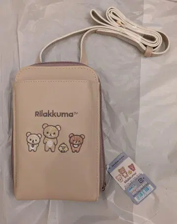 Rilakkuma 스마트폰 숄더백 베이지