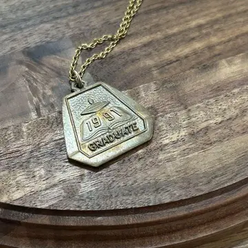빈티지 목걸이 1991년 졸업 기념 메달 목걸이