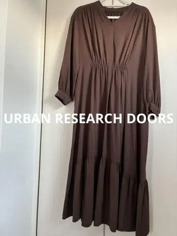 URBAN RESEARCH DOORS 브라운 롱 원피스