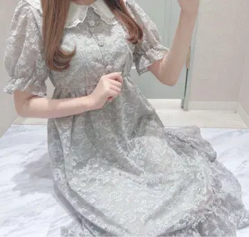 evelyn 에블린 프릴 레이스 롱 원피스
