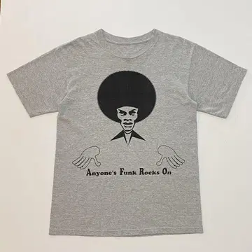 AFRO 양면 프린트 티셔츠 그레이 M 상당