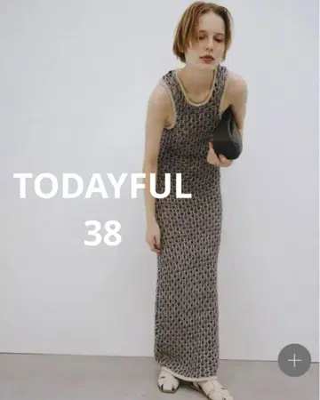 TODAYFUL 로우게이지 허니콤 니트 드레스