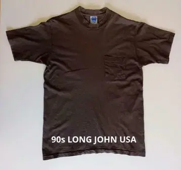 90s LONG JOHN 포켓 티셔츠 브라운 USA 빈티지