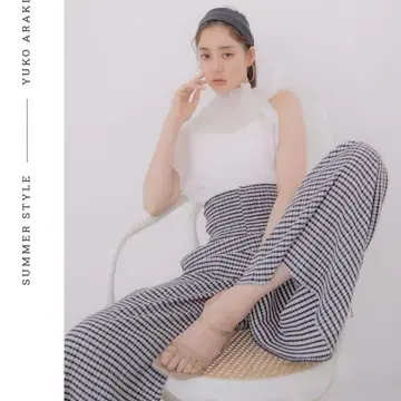 스나이델 허리 셔링 와이드 팬츠