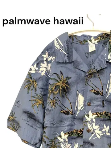 palmwave hawaii 알로하 셔츠 사이즈 L 남성용 면 100%
