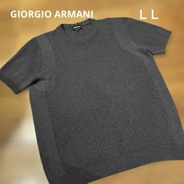 1회 착용! GIORGIOARMANI 썸머 니트 LL 남성용