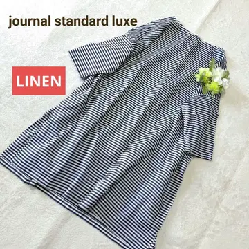 저널 스탠다드 랙스 보더 튜닉 린넨 오버 사이즈
