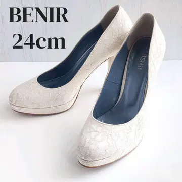 BENIR 베닐 웨딩 슈즈 레이스 스타일 화이트 24cm 결혼식