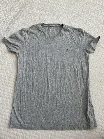 라코스테 그레이 V넥 티셔츠 US XS