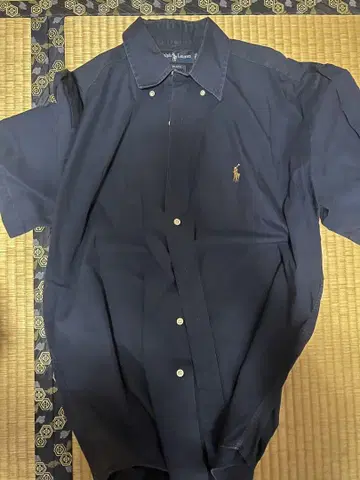 Ralph Lauren Blake M 네이비 반팔 셔츠