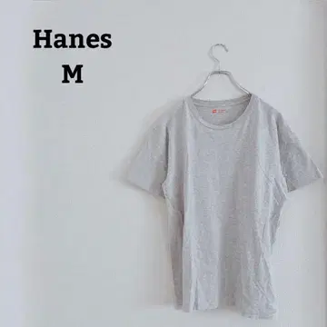 헤인즈 T셔츠 심플 무지 면 코튼100 반팔 얇은 소재 M