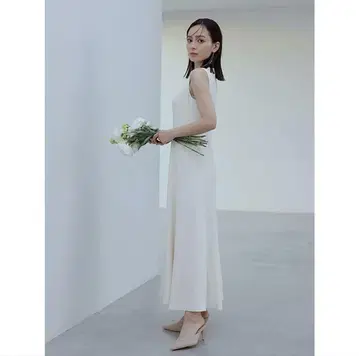anuans 2WAY 케이프 내로우 원피스