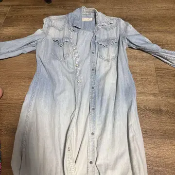 Genuine Vintage Co. 데님 셔츠 원피스