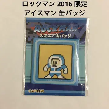 레어 2016 록맨 아이스맨 한정판 캔뱃지 레트로 게임 캡콤