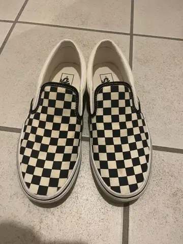 Vans 체커 패턴 슬립온 27cm