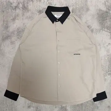 70's vintage 긴팔 셔츠 y2k 아메카지 백 로고 스트릿