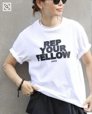 두지엠 클라세 REP YOUR FELLOW 화이트 T셔츠