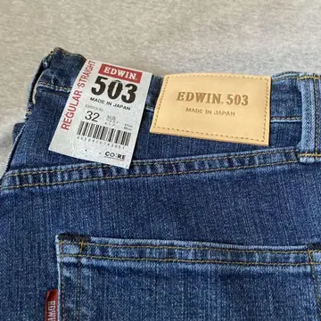 EDWIN 503 레귤러 스트레이트 데님 32