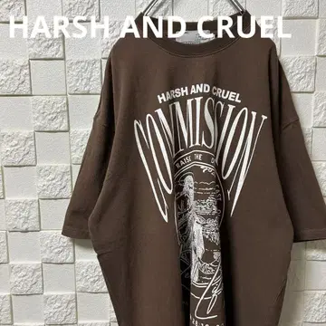 HARSH AND CRUEL 티셔츠 브라운