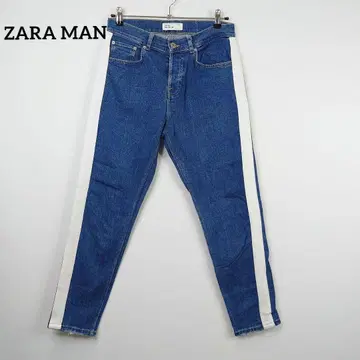 ZARA MAN 사이드 라인 데님 W30 남성용 청바지 슬림 슬림