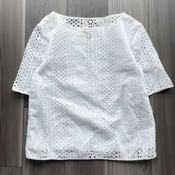 [새상품급] 브룩스브라더스 컷워크 레이스 블라우스 워셔블