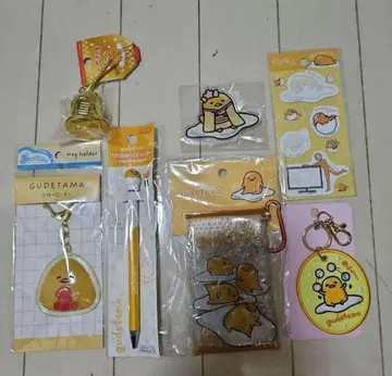 구데타마 7종 세트 멀티 케이스 키링 볼펜 마그넷