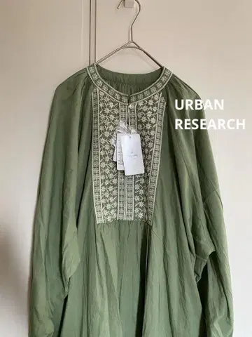 URBANRESEARCH 코튼 자수 요크 원피스 FREE
