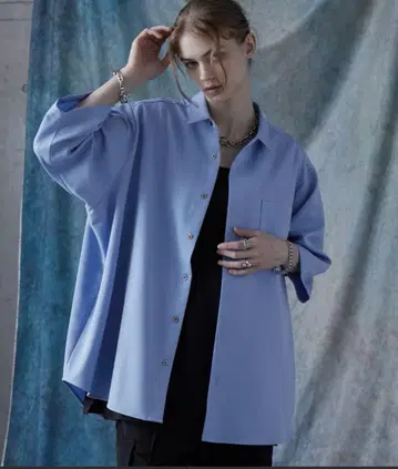 완판템 SERACE 루즈 실루엣 반팔 셔츠 L