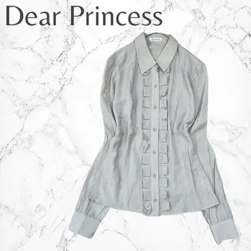디어 프린세스 예쁜 프렌치 걸리시 성숙/러블리 프릴 셔츠 프리