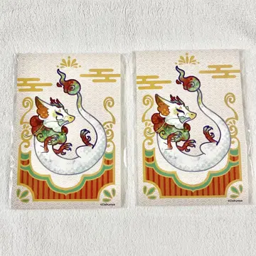 다이쿄야 온라인 복권 히코리 후쿠라이 캔뱃지 + 엽서 세트 요시