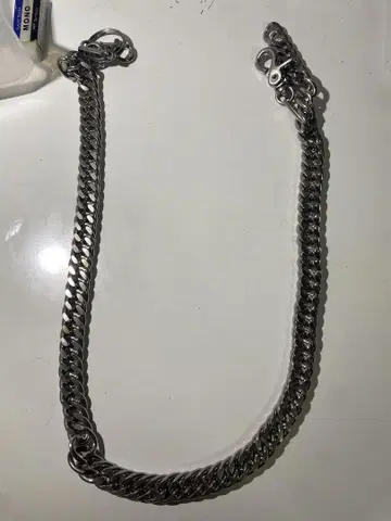 실버 스테인리스 스틸 지갑 체인 약 60cm