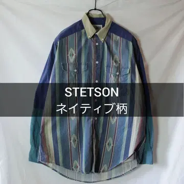 STETSON 네이티브 무늬 긴팔 셔츠 멀티 컬러 크레이지 셔츠