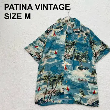 PATINA VINTAGE 알로하 셔츠 오픈 카라 하와이안 (1054)