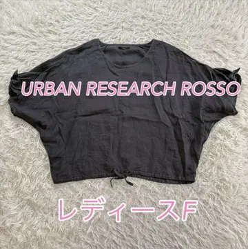 린넨 100% 반팔 리본 셔츠 [URBAN RESEARCH ROSSO]