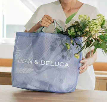 DEAN&DELUCA 메쉬 토트백 라일락 L 사이즈