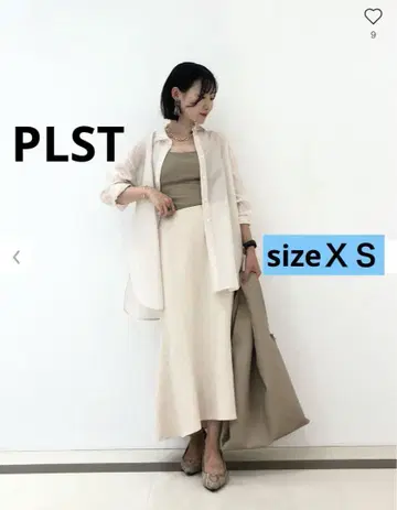 PLST 시어 셔츠 화이트 XS 긴팔