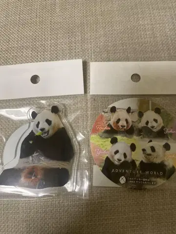신출 어드벤처 월드 카에데하마 팬더 아크릴 스탠드 스티커