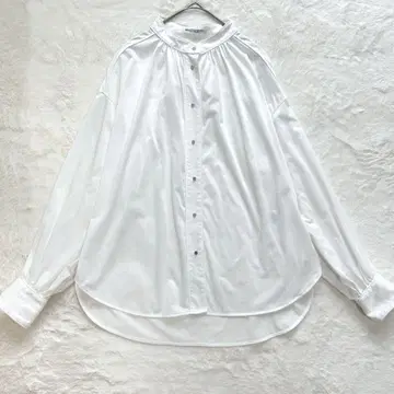 뷰티 & 유스 유나이티드 애로우즈 메탈 버튼 오버 셔츠
