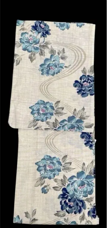 고급 면 린넨 유카타 보탄 한정판 대특가