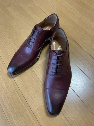 미사용품: 메시 인형 가죽 밑창 버건디 24.5cm