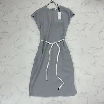 택 포함 BEIGE CINDY 노카라 원피스 그레이 XS