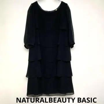 내추럴 뷰티 베이직 여성용 블랙 포멀 경사 원피스 M