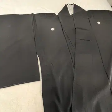 블랙 문장 기모노 5개 문장 관혼상제 여름용 단옷 예복 비익 없음 포멀